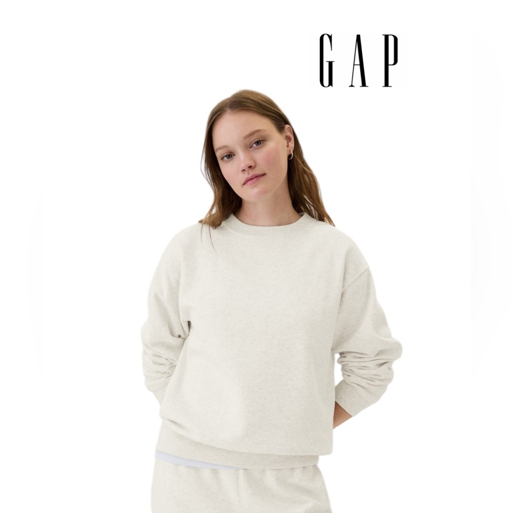 GAP EUC Relaxed Crewneck Sweatshirt XXL Ivory